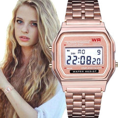 Fashion Women Female Men  Quartz Watch Waterproof LED Digital Business Watches Gold Sport Wristwatch Thanksgiving Christmas Gift - emixco