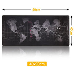 Gaming Mouse Pad Computer Mousepad Large Mouse Pad Gamer RGB World Map Big Mouse Carpet PC Desk RGB Mat - emixco