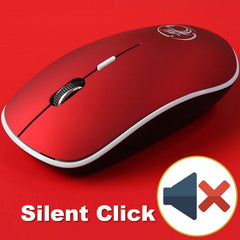 iMice Wireless Mouse Silent Computer Mouse 1600 DPI Ergonomic Mause Noiseless Sound USB PC Mice Mute Wireless Mice for Laptop - emixco