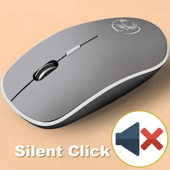 iMice Wireless Mouse Silent Computer Mouse 1600 DPI Ergonomic Mause Noiseless Sound USB PC Mice Mute Wireless Mice for Laptop - emixco
