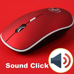 iMice Wireless Mouse Silent Computer Mouse 1600 DPI Ergonomic Mause Noiseless Sound USB PC Mice Mute Wireless Mice for Laptop - emixco