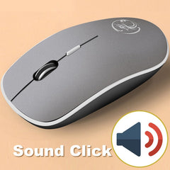 iMice Wireless Mouse Silent Computer Mouse 1600 DPI Ergonomic Mause Noiseless Sound USB PC Mice Mute Wireless Mice for Laptop - emixco