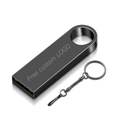 USB Flash Drive 32GB 128GB 8GB Pendrive 64GB Pen Drive 16GB Waterproof Metal U Disk 2.0 USB Flash Memory Stick Free custom LOGO - emixco