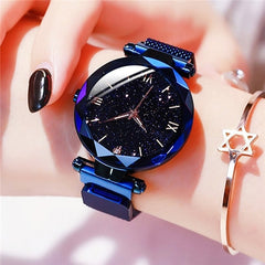 Reloj Mujer Luxury Starry Sky Women Watches Magnetic Mesh Belt Band Watch Women's Fashion Dress Wristwatch Zegarek Damski - emixco