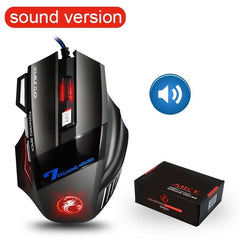 Ergonomic Wired Gaming Mouse 7 Button LED 5500 DPI USB Computer Mouse Gamer Mice X7 Silent Mause With Backlight For PC Laptop - emixco