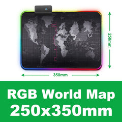 Gaming Mouse Pad Gamer RGB Mouse Pad Large Computer Mause Pad XXL Mousepad 900x400 Carpet Keyboard Desk Mat Backlight Mouse Pad - emixco