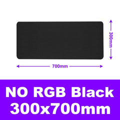 Gaming Mouse Pad Gamer RGB Mouse Pad Large Computer Mause Pad XXL Mousepad 900x400 Carpet Keyboard Desk Mat Backlight Mouse Pad - emixco