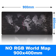 Gaming Mouse Pad Gamer RGB Mouse Pad Large Computer Mause Pad XXL Mousepad 900x400 Carpet Keyboard Desk Mat Backlight Mouse Pad - emixco