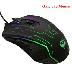 Forka silencioso clique usb wired gaming mouse 6 botões 3200 dpi mudo computador óptico mouse gamer ratos para computador portátil notebook jogo - emixco