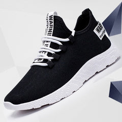 SHUJIN Men Sneakers Breathable Casual No-slip Men Vulcanize Shoes Male Air Mesh Lace up Wear-resistant Shoes tenis masculino - emixco