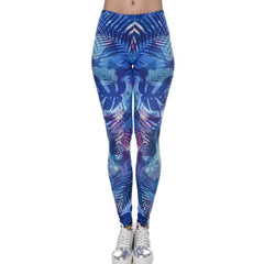 Brands Women Fashion Legging Aztec Round Ombre Printing leggins Slim High Waist  Leggings Woman Pants - emixco