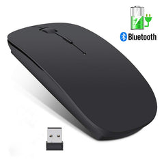 Wireless Mouse Computer Bluetooth Mouse Silent PC Mause Rechargeable Ergonomic Mouse 2.4Ghz USB Optical Mice For Laptop PC - emixco