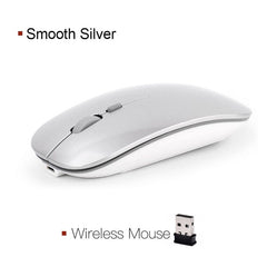 Wireless Mouse Computer Bluetooth Mouse Silent PC Mause Rechargeable Ergonomic Mouse 2.4Ghz USB Optical Mice For Laptop PC - emixco