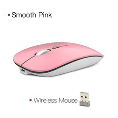 Wireless Mouse Computer Bluetooth Mouse Silent PC Mause Rechargeable Ergonomic Mouse 2.4Ghz USB Optical Mice For Laptop PC - emixco
