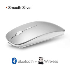 Wireless Mouse Computer Bluetooth Mouse Silent PC Mause Rechargeable Ergonomic Mouse 2.4Ghz USB Optical Mice For Laptop PC - emixco
