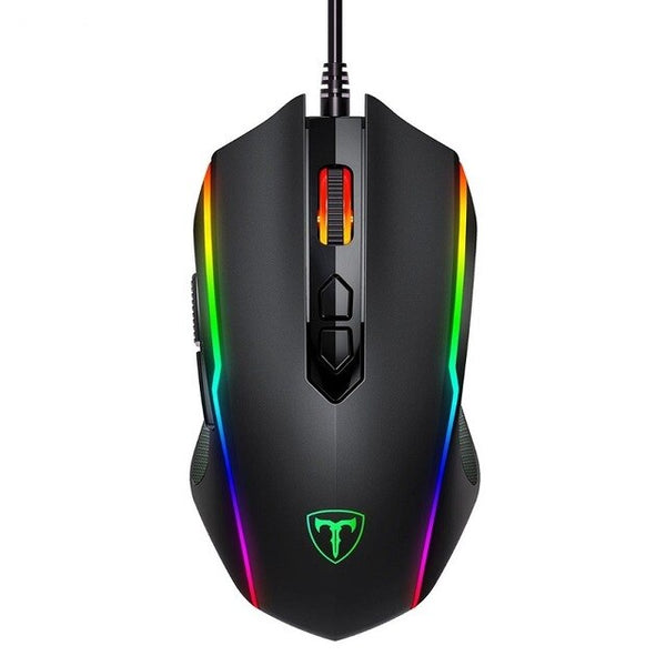 VicTsing filaire souris de jeu rvb 8 boutons programmables 7200 DPI réglable souris de jeu optique souris ergonomique avec bouton de feu - emixco