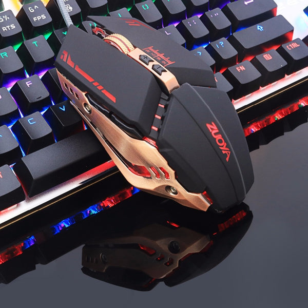 ZUOYA Professional gamer Gaming Mouse 8D 3200DPI Adjustable Wired Optical LED Computer Mice USB Cable Mouse for laptop PC - emixco
