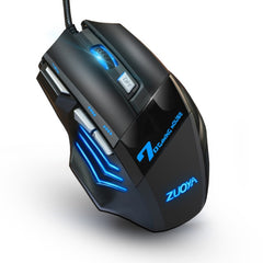 ZUOYA Professional gamer Gaming Mouse 8D 3200DPI Adjustable Wired Optical LED Computer Mice USB Cable Mouse for laptop PC - emixco
