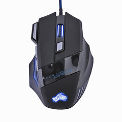 Dropship 5500DPI Gaming Mouse LED Optical USB Wired Gamer Mouse 7 Buttons Gamer Computer Mice For Laptop Mice PC - emixco
