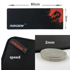 Brand Large Gaming Mouse Pad With Lock Edge Red Dragon 30*80CM Speed/Control Version Mousepad For Dot 2 Lol - emixco