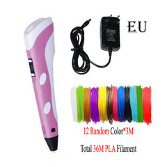 Dikale 3D Druck Stift DIY 3D Stift Bleistift 3D Zeichnung Stift Stift PLA Filament Für Kind Kind Bildung Kreative Spielzeug geburtstag Geschenke - emixco