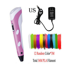 Dikale 3D Druck Stift DIY 3D Stift Bleistift 3D Zeichnung Stift Stift PLA Filament Für Kind Kind Bildung Kreative Spielzeug geburtstag Geschenke - emixco