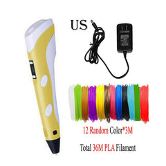 Dikale 3D Druck Stift DIY 3D Stift Bleistift 3D Zeichnung Stift Stift PLA Filament Für Kind Kind Bildung Kreative Spielzeug geburtstag Geschenke - emixco
