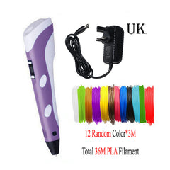 Dikale 3D Druck Stift DIY 3D Stift Bleistift 3D Zeichnung Stift Stift PLA Filament Für Kind Kind Bildung Kreative Spielzeug geburtstag Geschenke - emixco