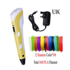 Dikale 3D Druck Stift DIY 3D Stift Bleistift 3D Zeichnung Stift Stift PLA Filament Für Kind Kind Bildung Kreative Spielzeug geburtstag Geschenke - emixco