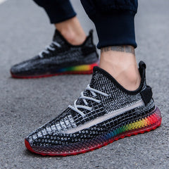 Men Shoes 2019 Adult Breathable Mesh Sneakers Men Casual Shoes Fashion Men Shoes Lace Up Men Sneakers Zapatillas Deportiva - emixco