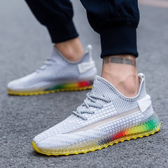 Men Shoes 2019 Adult Breathable Mesh Sneakers Men Casual Shoes Fashion Men Shoes Lace Up Men Sneakers Zapatillas Deportiva - emixco