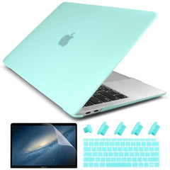 Matte Crystal Plastic Hard Case Cover for MacBook Pro 2017 2018 2019 Pro Retina 13 15 Inch A1706/A1707 Touch Bar New Air 13A1932 - emixco