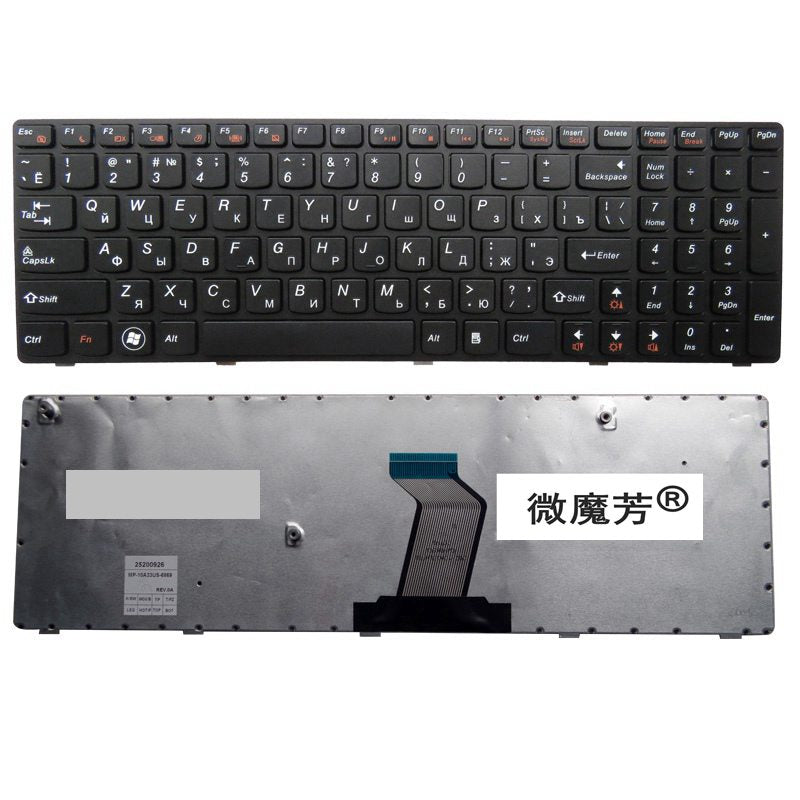 Russian FOR LENOVO V570 V570C V575 Z570 Z575 B570 B570A B570E V580C B570G B575 B575A B575E B590 B590A RU B580 laptop keyboard - emixco