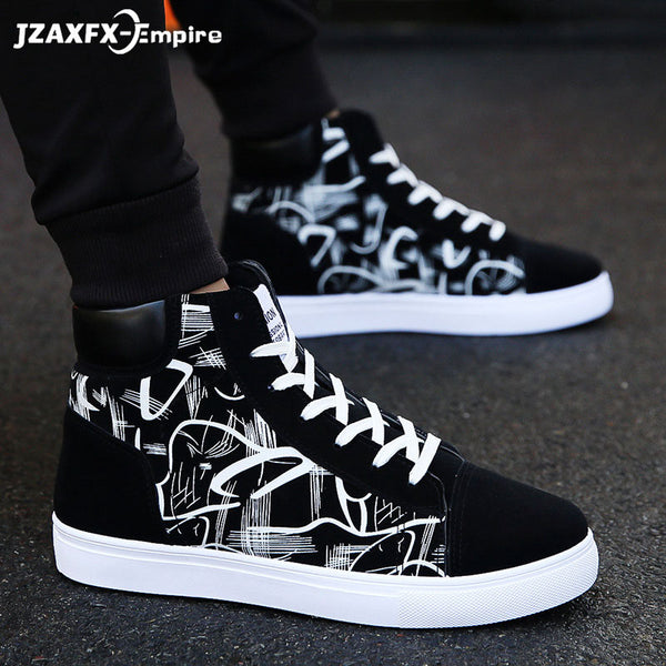 Super Hot Spring and Autumn Men Boots Comfortable Quality High Top Shoes Men New Casual Shoes Botas Breathable Masculinas - emixco